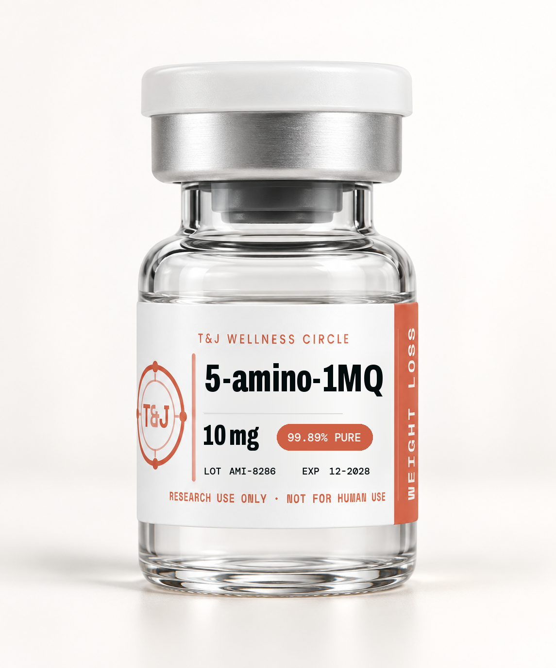 T&J Wellness Circle 5-amino-1MQ 10mg vial